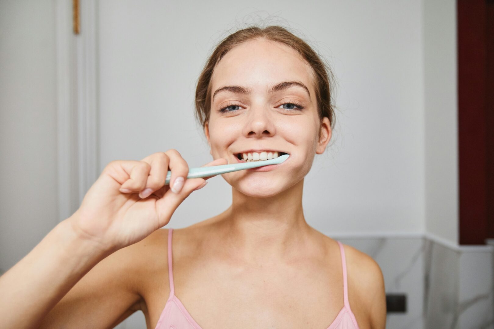 brushing teeth smile